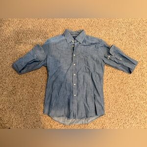 Eton Men's Denim Button Up Slim Fit